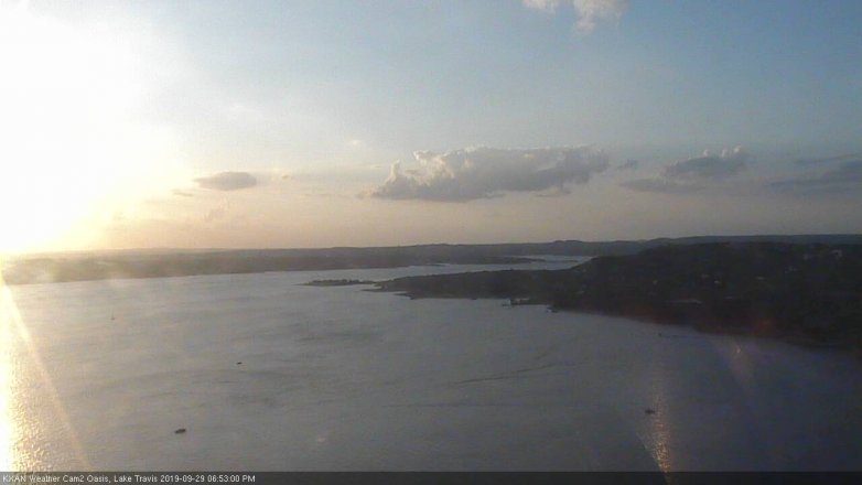 Lake Travis webcam, September 29, 2019 5:55 PM CT