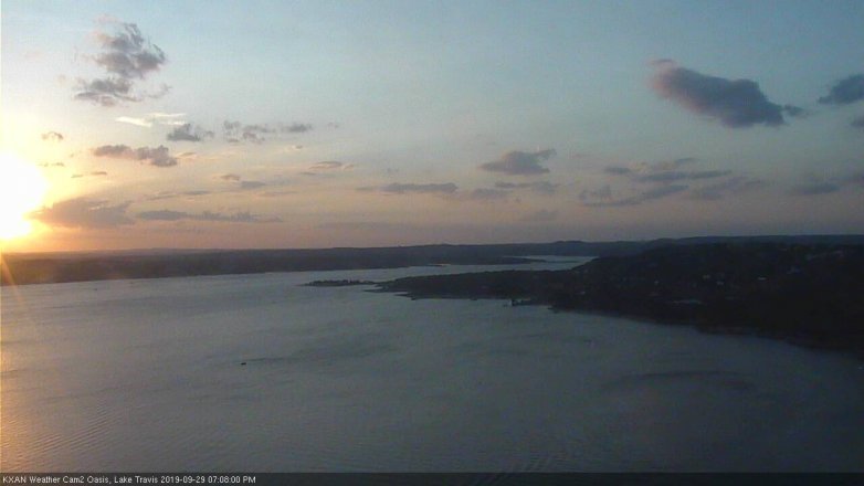 Lake Travis webcam, September 29, 2019 6:10 PM CT