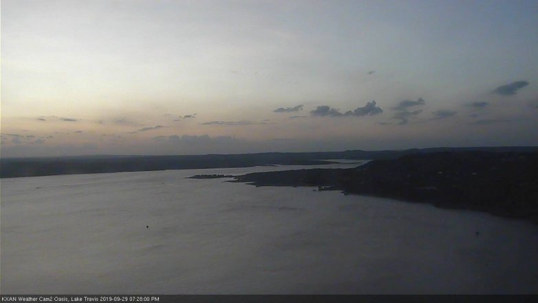 Lake Travis webcam, September 29, 2019 6:30 PM CT