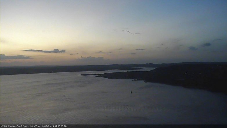 Lake Travis webcam, September 29, 2019 6:35 PM CT