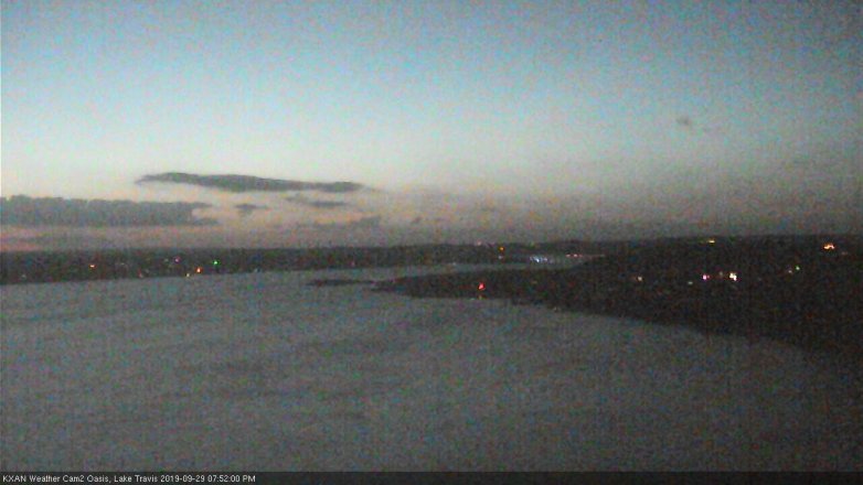 Lake Travis webcam, September 29, 2019 6:55 PM CT