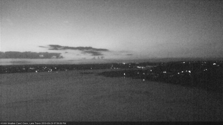 Lake Travis webcam, September 29, 2019 7:00 PM CT