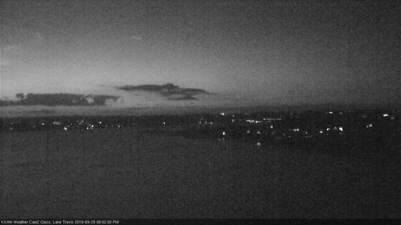 Lake Travis webcam, September 29, 2019 7:05 PM CT