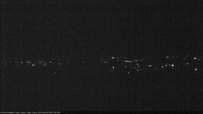 Lake Travis webcam, September 29, 2019 8:00 PM CT