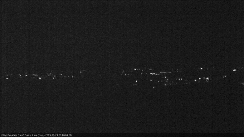 Lake Travis webcam, September 29, 2019 8:15 PM CT