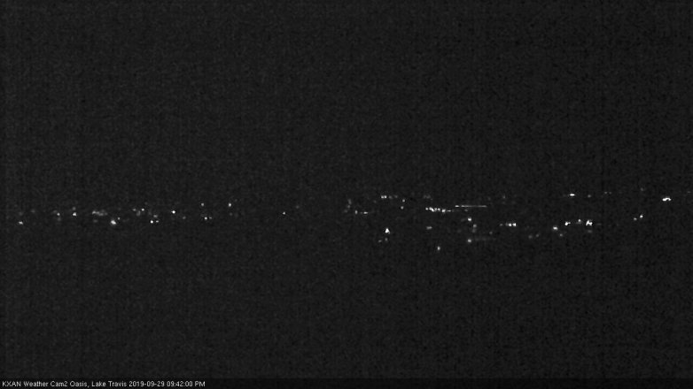 Lake Travis webcam, September 29, 2019 8:45 PM CT