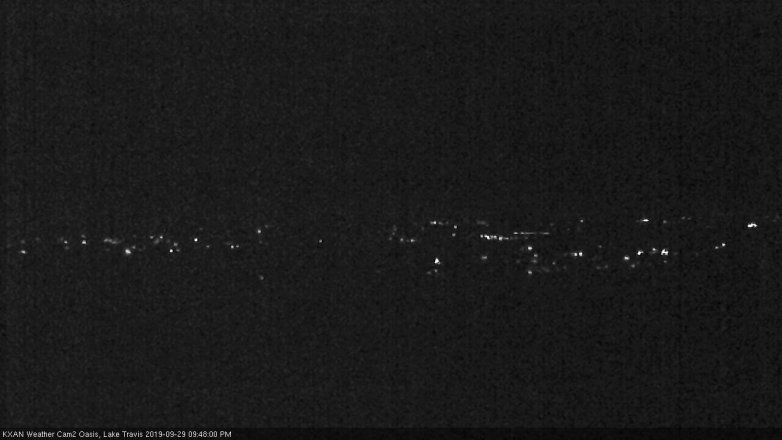 Lake Travis webcam, September 29, 2019 8:50 PM CT