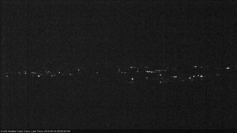 Lake Travis webcam, September 29, 2019 9:00 PM CT