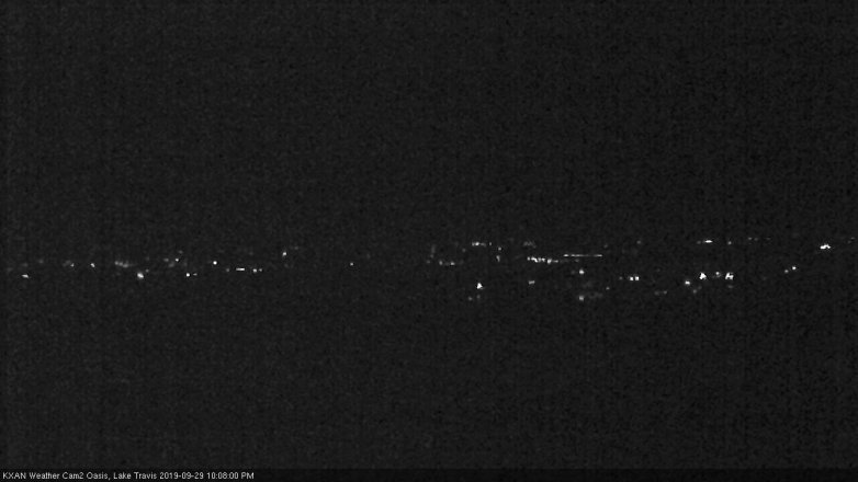 Lake Travis webcam, September 29, 2019 9:10 PM CT