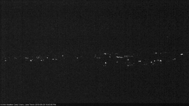 Lake Travis webcam, September 29, 2019 9:45 PM CT