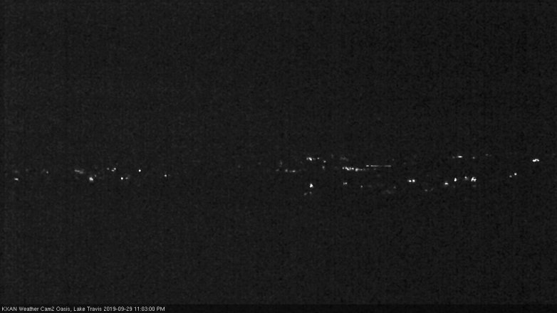 Lake Travis webcam, September 29, 2019 10:05 PM CT