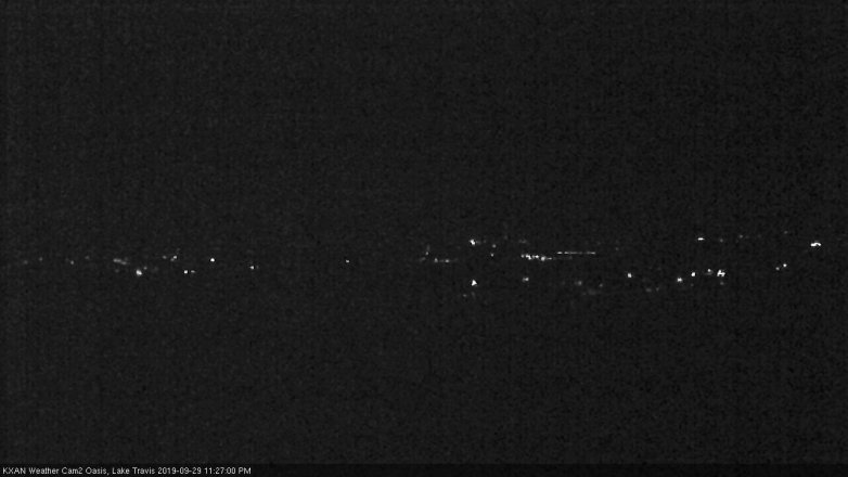 Lake Travis webcam, September 29, 2019 10:30 PM CT