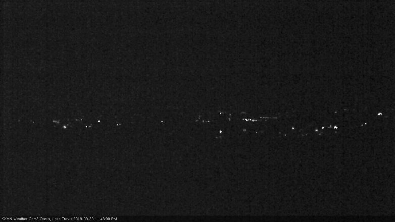 Lake Travis webcam, September 29, 2019 10:45 PM CT