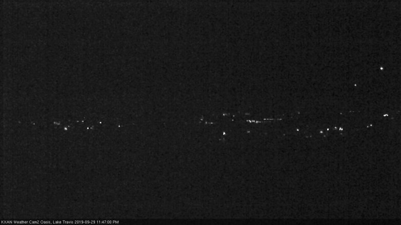 Lake Travis webcam, September 29, 2019 10:50 PM CT