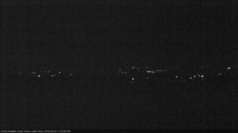 Lake Travis webcam, September 29, 2019 10:55 PM CT