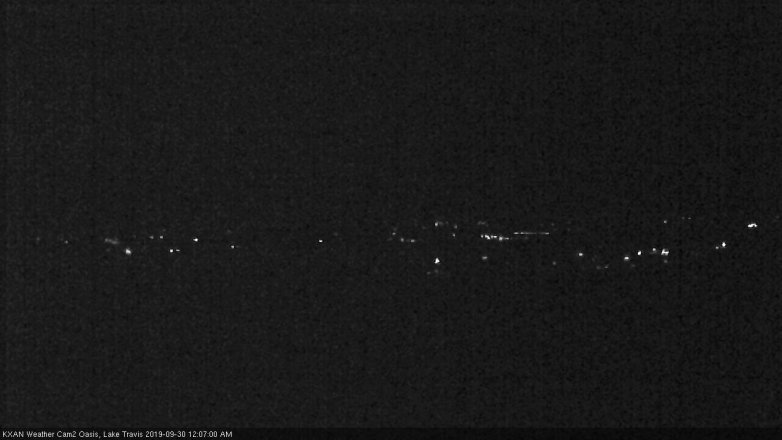 Lake Travis webcam, September 29, 2019 11:10 PM CT