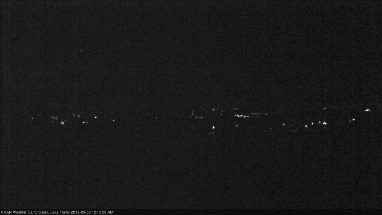 Lake Travis webcam, September 29, 2019 11:15 PM CT