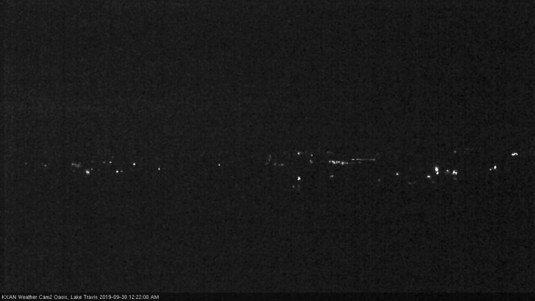 Lake Travis webcam, September 29, 2019 11:25 PM CT