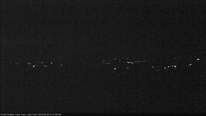 Lake Travis webcam, September 29, 2019 11:30 PM CT