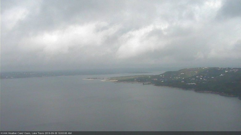 Lake Travis webcam, September 30, 2019 9:05 AM CT