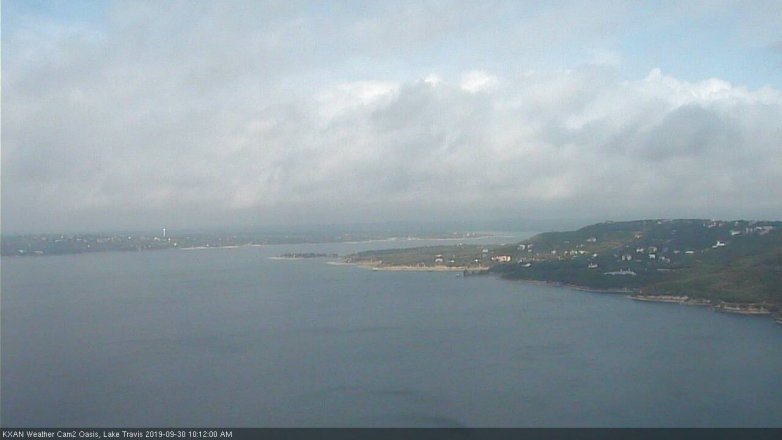 Lake Travis webcam, September 30, 2019 9:15 AM CT