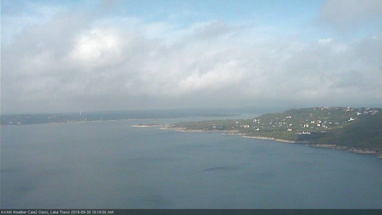 Lake Travis webcam, September 30, 2019 9:20 AM CT