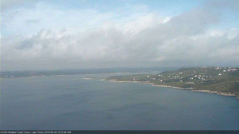 Lake Travis webcam, September 30, 2019 9:25 AM CT