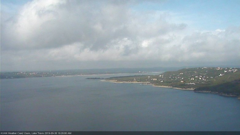 Lake Travis webcam, September 30, 2019 9:30 AM CT