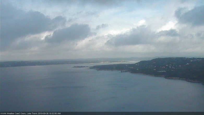 Lake Travis webcam, September 30, 2019 9:35 AM CT