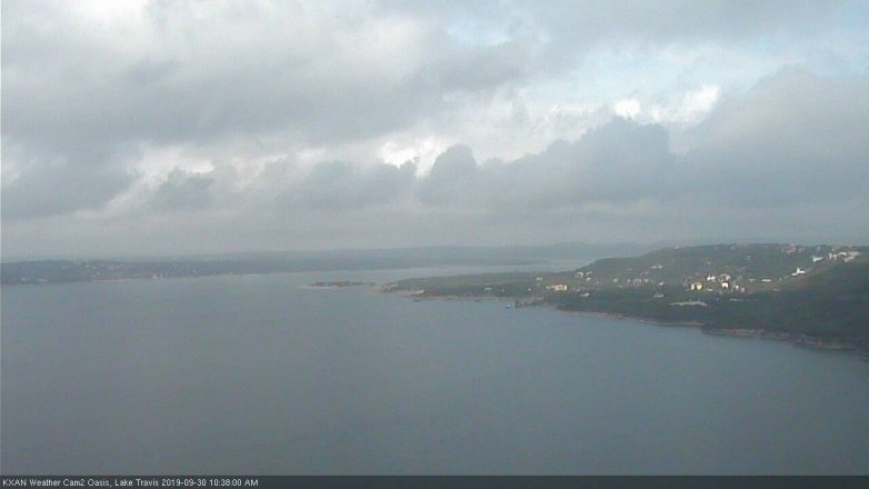 Lake Travis webcam, September 30, 2019 9:40 AM CT