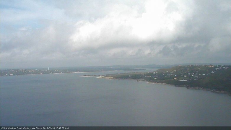 Lake Travis webcam, September 30, 2019 9:50 AM CT