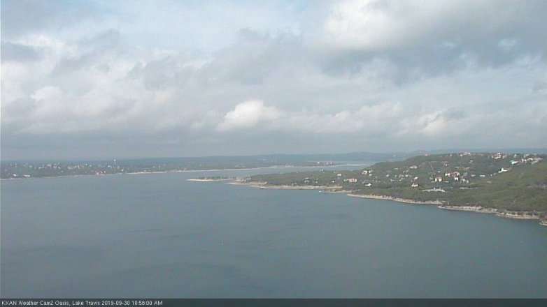 Lake Travis webcam, September 30, 2019 10:00 AM CT
