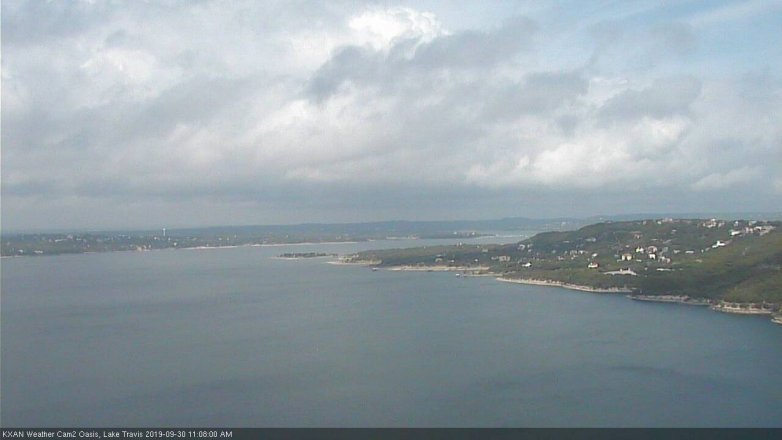 Lake Travis webcam, September 30, 2019 10:10 AM CT