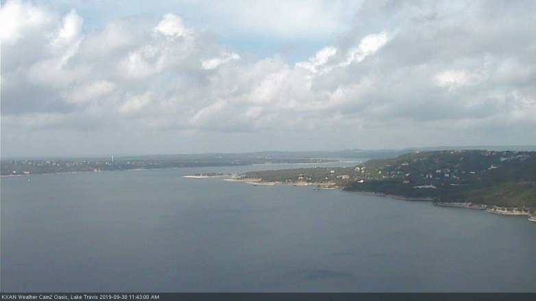 Lake Travis webcam, September 30, 2019 10:45 AM CT