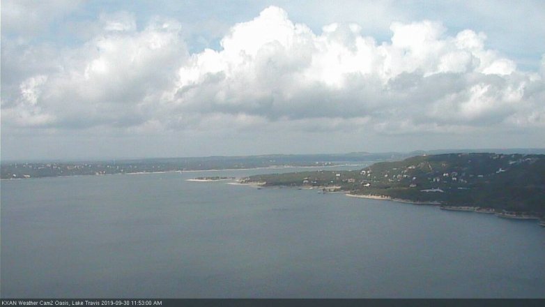 Lake Travis webcam, September 30, 2019 10:55 AM CT