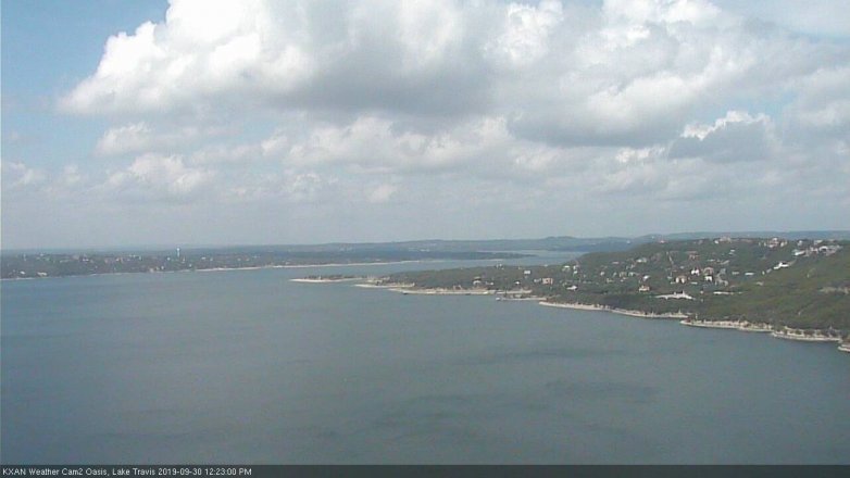 Lake Travis webcam, September 30, 2019 11:25 AM CT