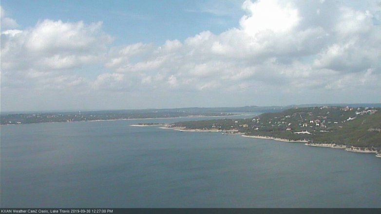 Lake Travis webcam, September 30, 2019 11:30 AM CT