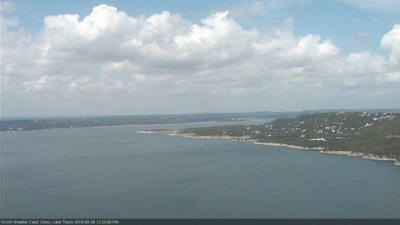 Lake Travis webcam, September 30, 2019 11:35 AM CT