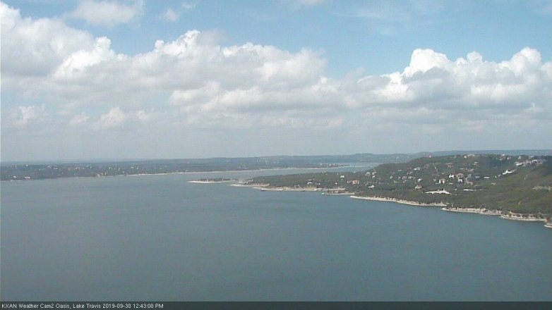 Lake Travis webcam, September 30, 2019 11:45 AM CT