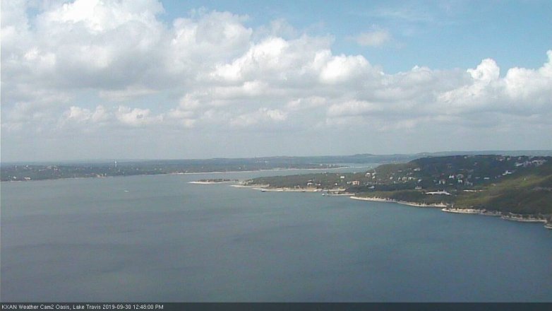 Lake Travis webcam, September 30, 2019 11:50 AM CT