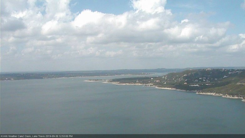 Lake Travis webcam, September 30, 2019 11:55 AM CT