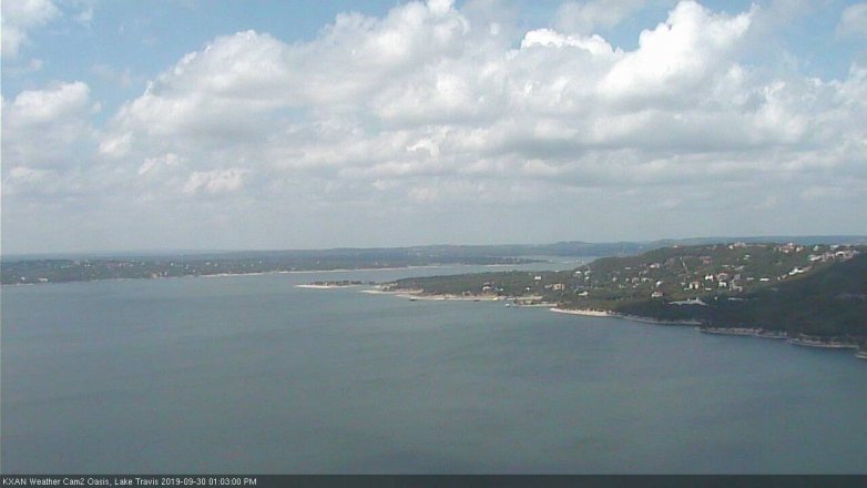 Lake Travis webcam, September 30, 2019 12:05 PM CT