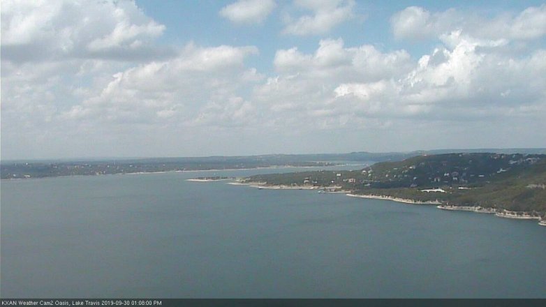Lake Travis webcam, September 30, 2019 12:10 PM CT