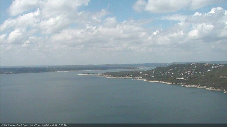 Lake Travis webcam, September 30, 2019 12:20 PM CT