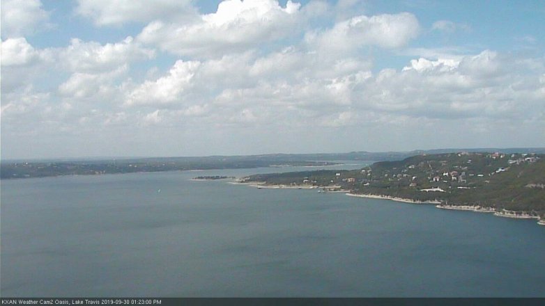 Lake Travis webcam, September 30, 2019 12:25 PM CT