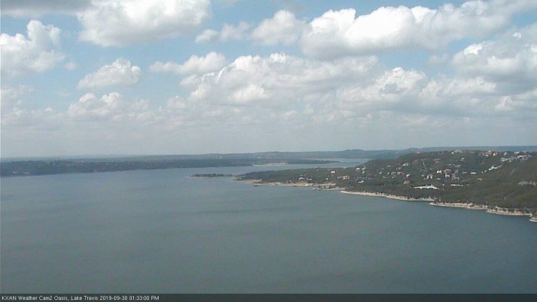 Lake Travis webcam, September 30, 2019 12:35 PM CT