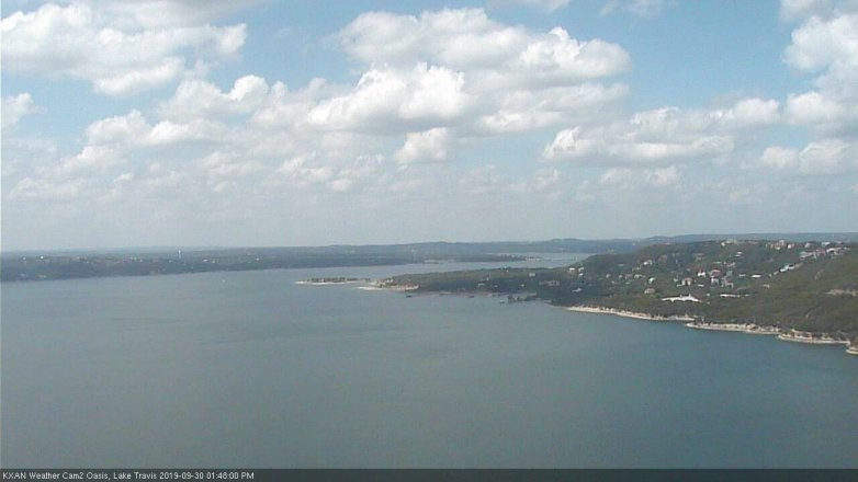 Lake Travis webcam, September 30, 2019 12:50 PM CT