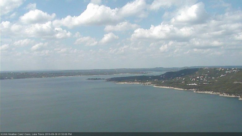 Lake Travis webcam, September 30, 2019 12:55 PM CT