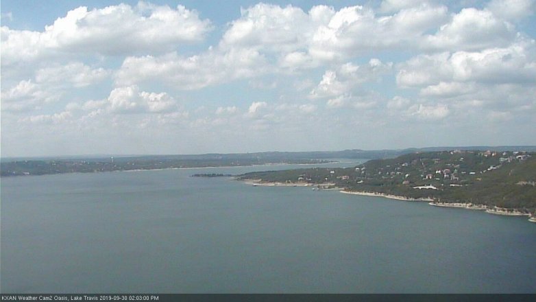 Lake Travis webcam, September 30, 2019 1:05 PM CT