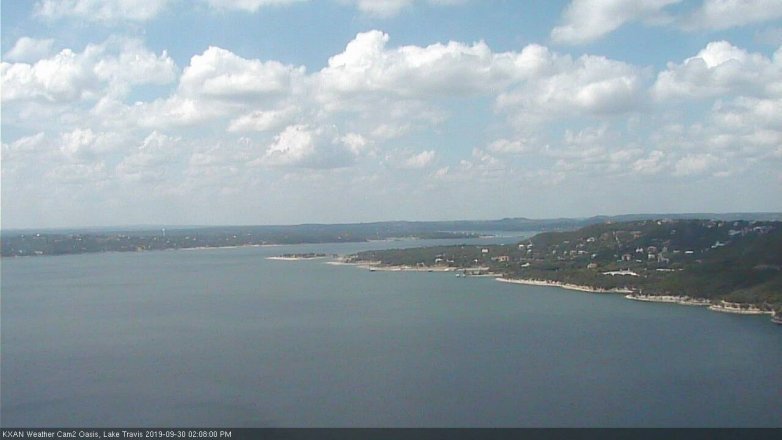 Lake Travis webcam, September 30, 2019 1:10 PM CT